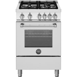 Bertazzoni 24-Inch Freestanding Gas Range MAS244GASXVLP IMAGE 1