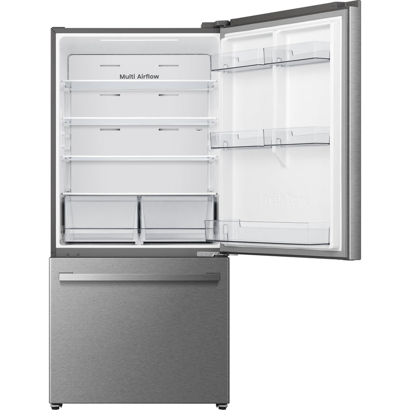 Hisense 32-inch 22.3 cu. ft. Counter-Depth Bottom Freezer Refrigerator with LED Lighting RB22A2FSE IMAGE 2