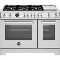 Bertazzoni 48-inch Freestanding Gas Range PRO486BTFGMXT IMAGE 1