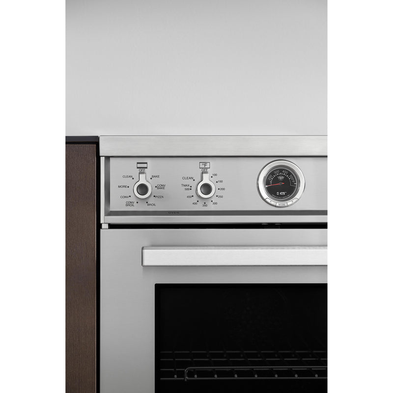 PRO486IGFEPXT Bertazzoni 48 inch Induction Range, 6 Heating Zones and Cast  Iron Griddle, Electric Self-Clean Oven Stainless Steel