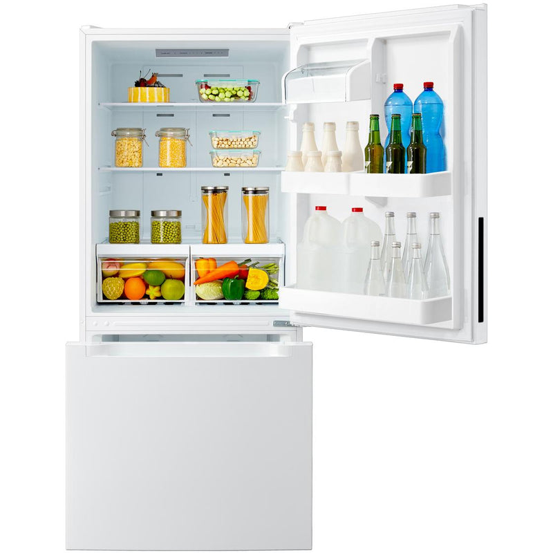 AVG 30-inch, 18.7 cu.ft. Freestanding Bottom Freezer Refrigerator with LED Lighting ARBM188WE2 IMAGE 4