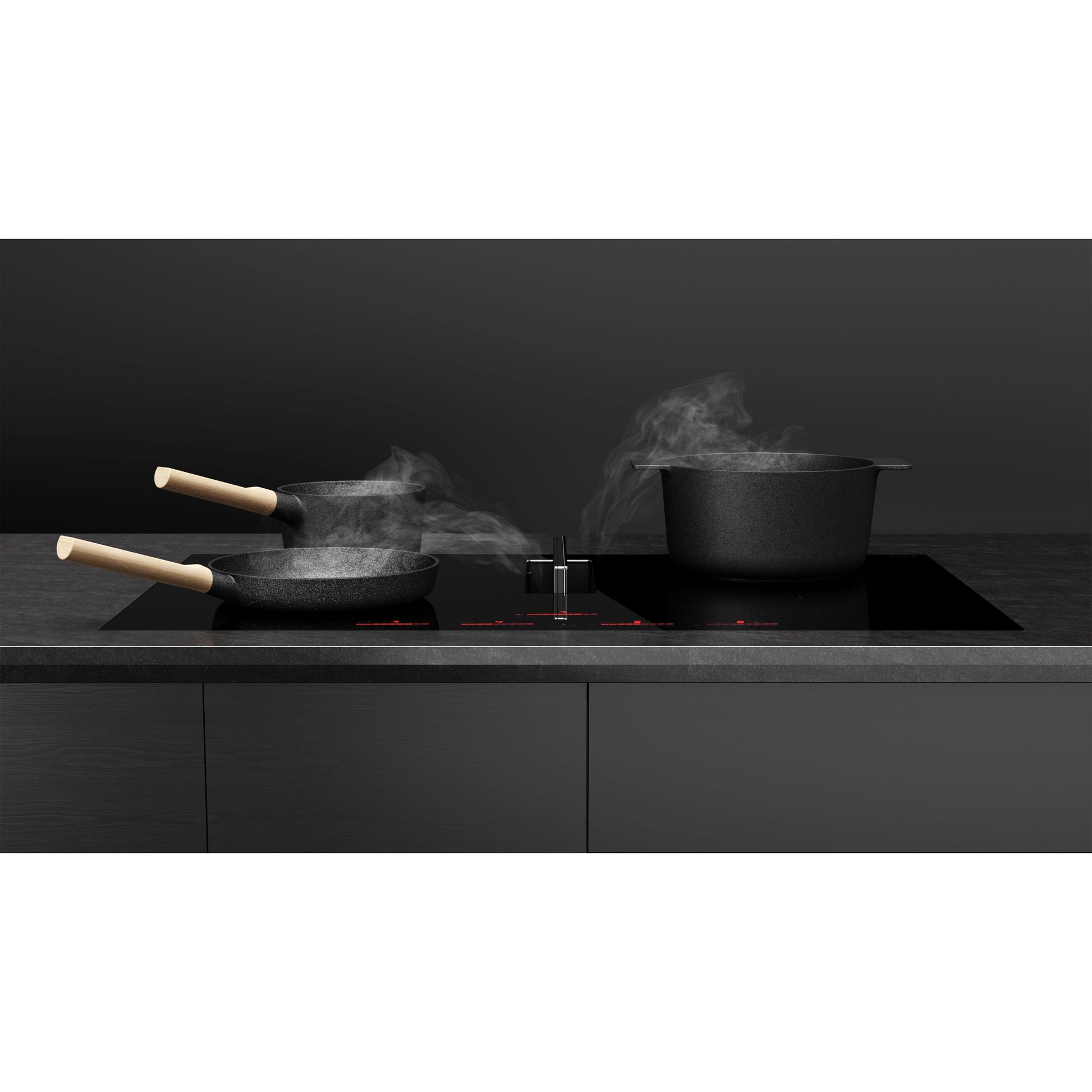 Elica 30-inch Built-in Induction Cooktop with 2 in 1 Downdraft ENF430BL IMAGE 3