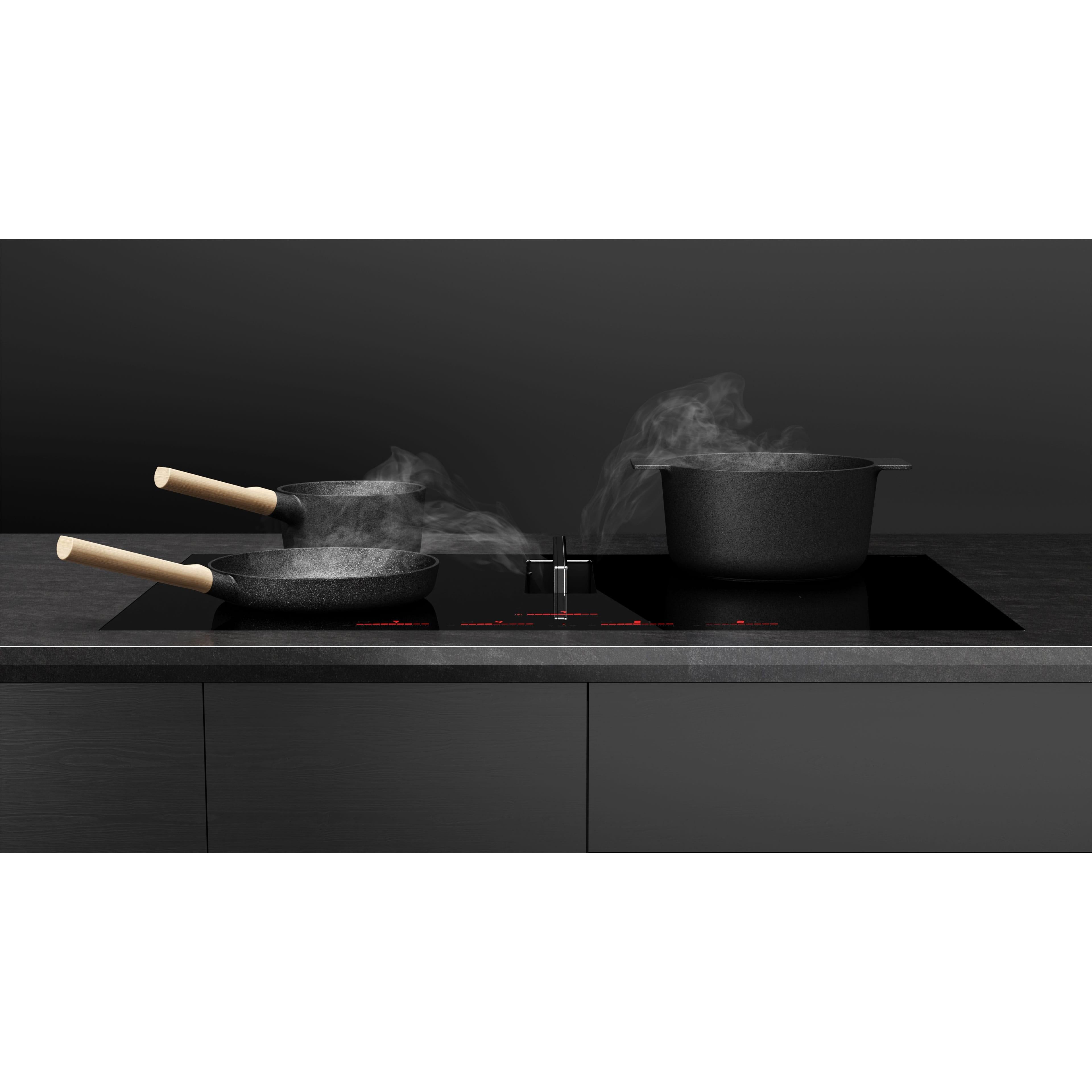 Elica 30-inch Built-in Induction Cooktop with 2 in 1 Downdraft ENF430BL IMAGE 3