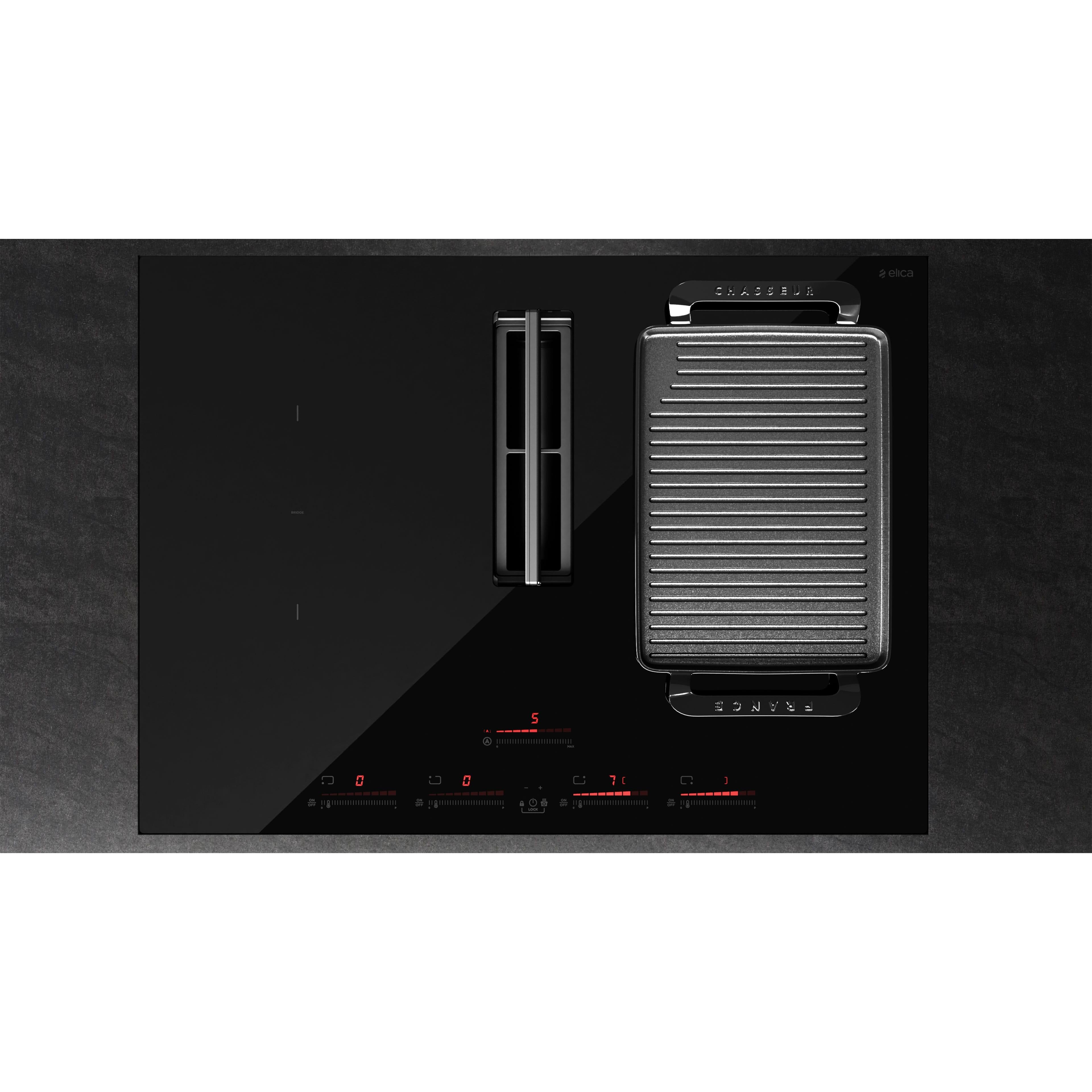 Elica 30-inch Built-in Induction Cooktop with 2 in 1 Downdraft ENF430BL IMAGE 4