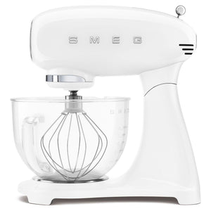 Smeg 50's Retro Style Aesthetic 5 Quart Stand Mixer with 800 W SMF13WHUS IMAGE 1