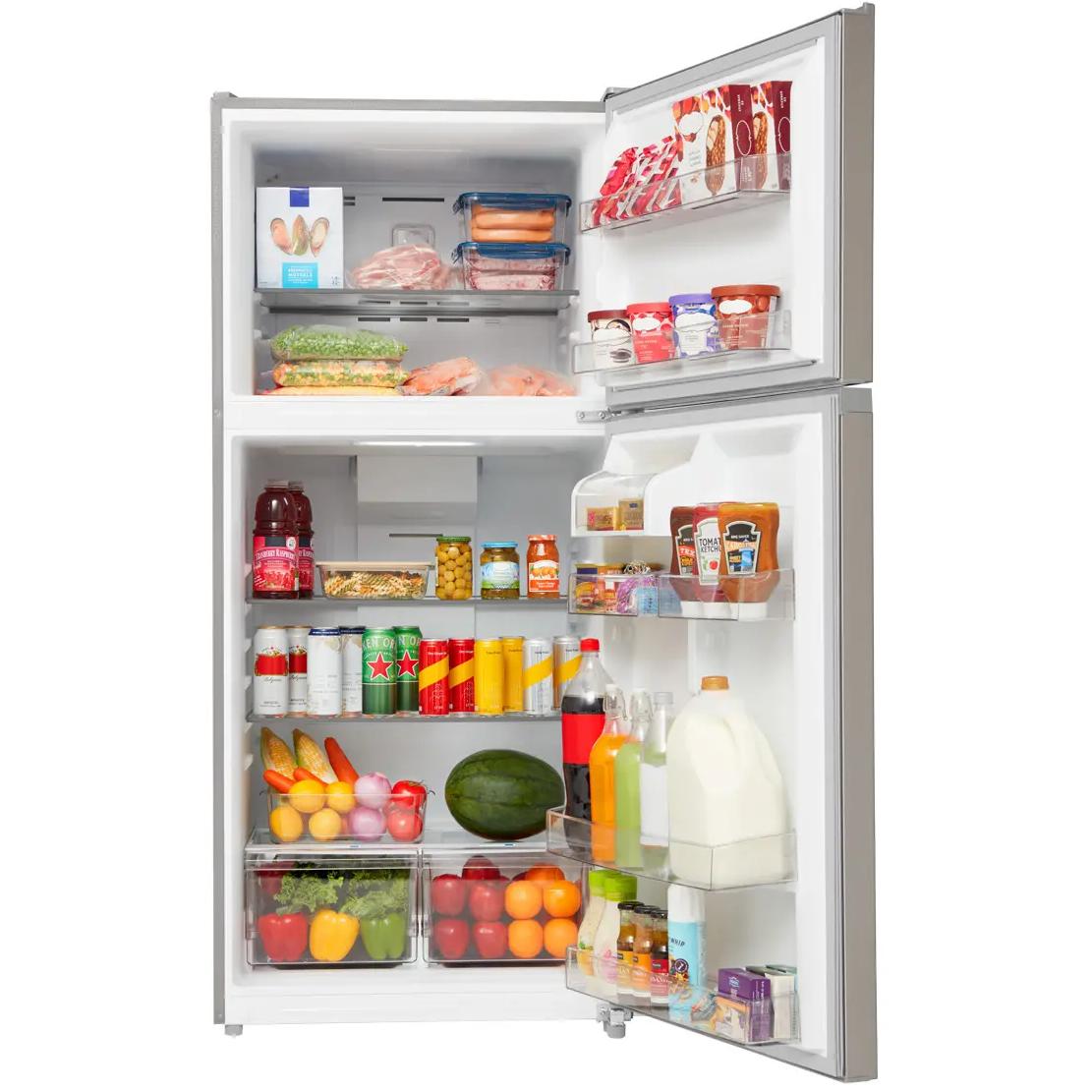 Midea 18 cu. ft. Top Freezer Refrigerator MRT18D3BST IMAGE 4