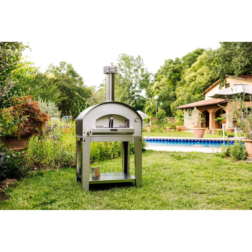 Fontana Forni Natural gas and Wood Firenze Countertop Outdoor Pizza Oven FTFIRHA IMAGE 4