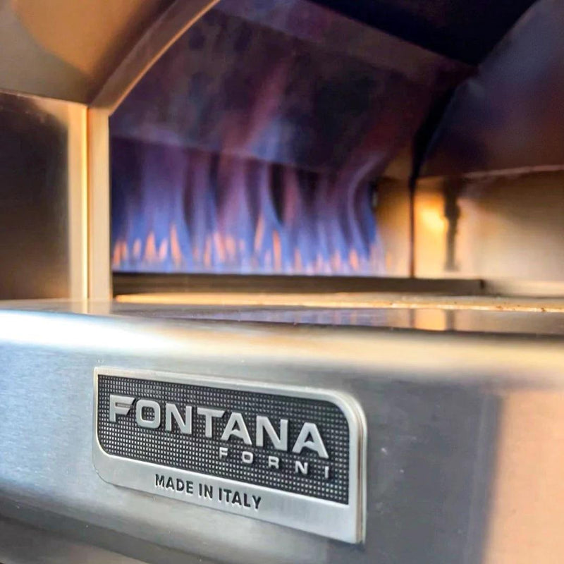 Fontana Forni Natural gas and Wood Firenze Countertop Outdoor Pizza Oven FTFIRHA IMAGE 7