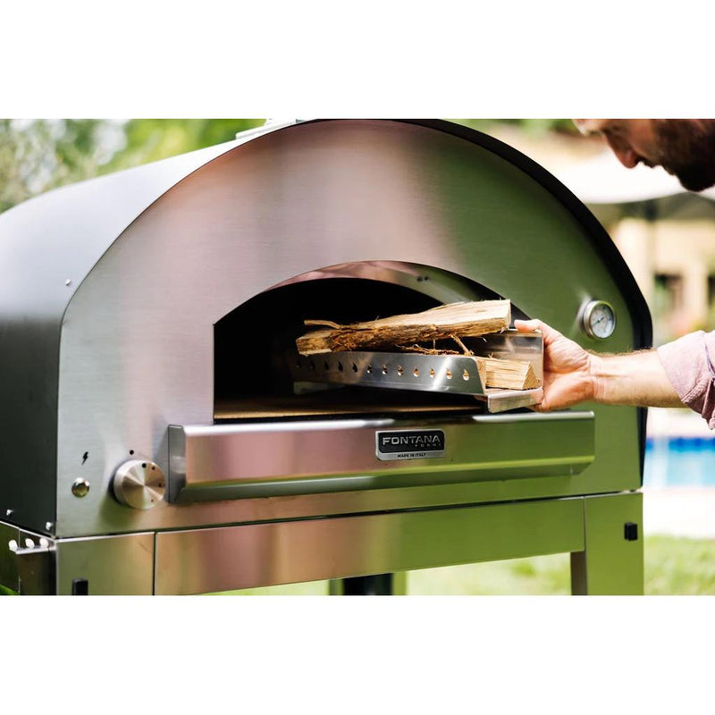 Fontana Forni Natural gas and Wood Firenze Countertop Outdoor Pizza Oven FTFIRHA IMAGE 8