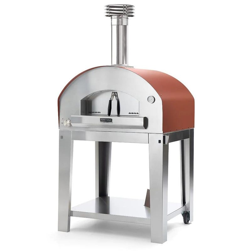 Fontana Forni Natural gas and Wood Firenze Countertop Outdoor Pizza Oven FTFIRHR IMAGE 1