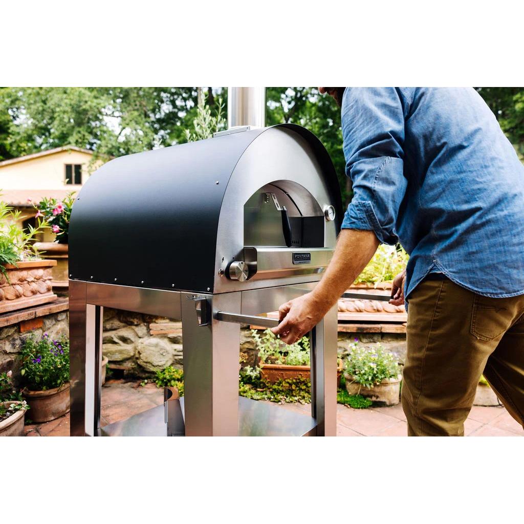 Fontana Forni Natural gas and Wood Napoli Countertop Outdoor Pizza Oven FTNAPHA IMAGE 10