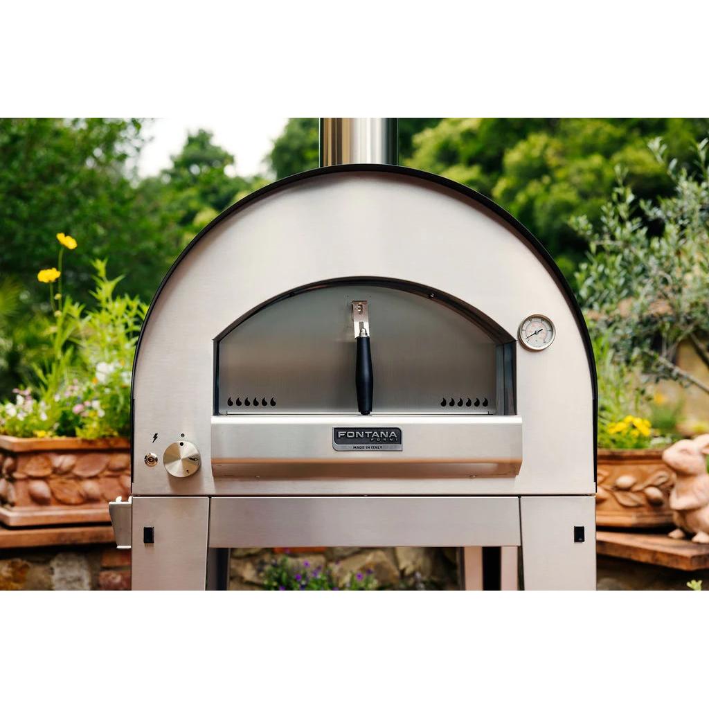 Fontana Forni Natural gas and Wood Napoli Countertop Outdoor Pizza Oven FTNAPHA IMAGE 4