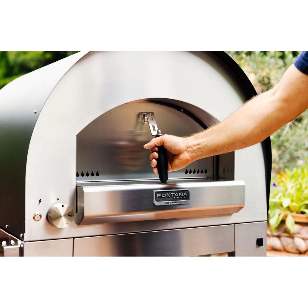 Fontana Forni Natural gas and Wood Napoli Countertop Outdoor Pizza Oven FTNAPHA IMAGE 6