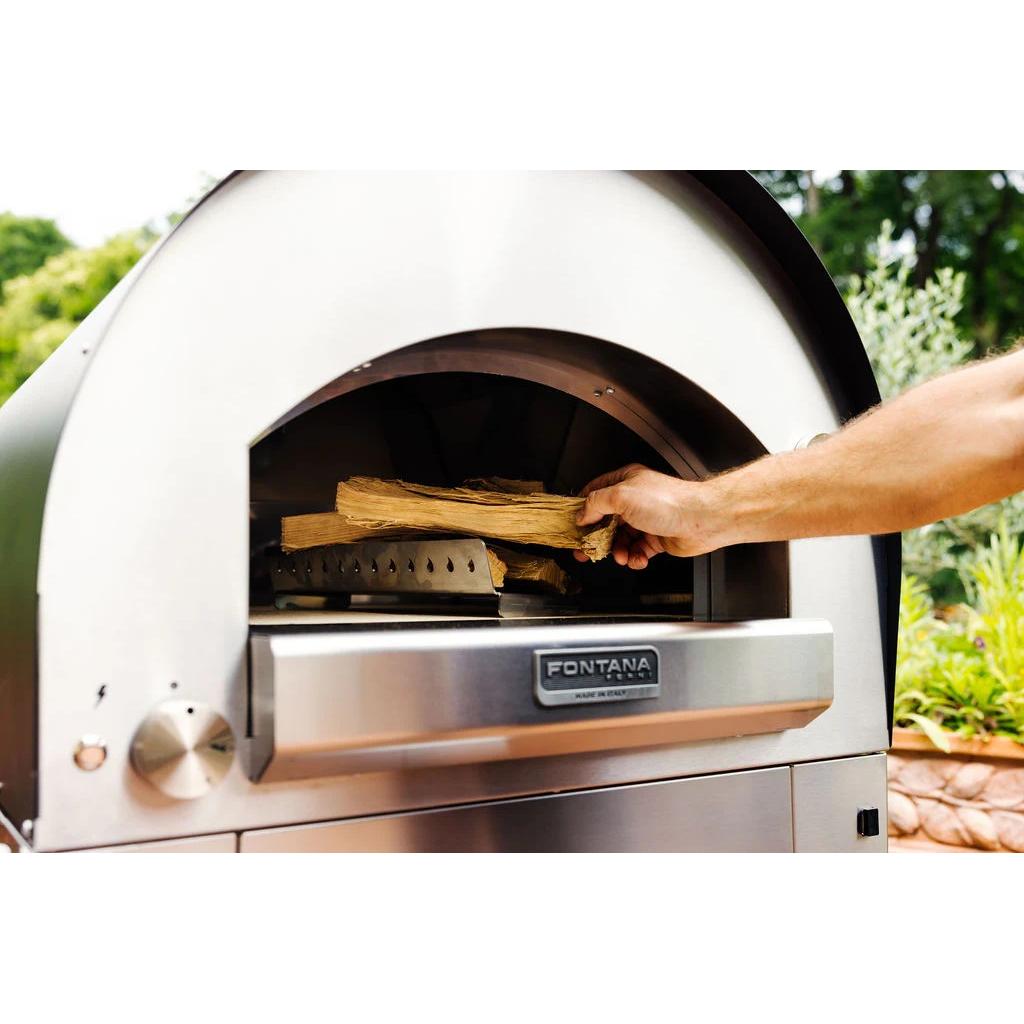 Fontana Forni Natural gas and Wood Napoli Countertop Outdoor Pizza Oven FTNAPHA IMAGE 7