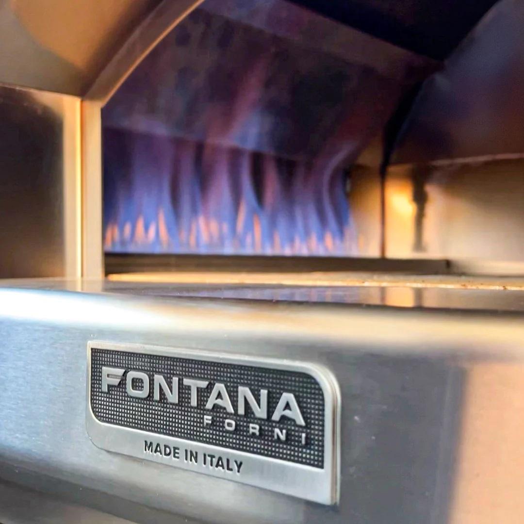 Fontana Forni Roma gas and Wood Napoli Countertop Outdoor Pizza Oven FTROMHA IMAGE 5