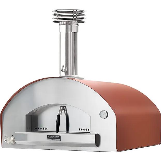 Fontana Forni Roma Propane and Wood Napoli Countertop Outdoor Pizza Oven FTROM-H-R IMAGE 1