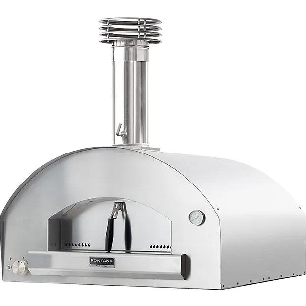 Fontana Forni Roma Propane and Wood Napoli Countertop Outdoor Pizza Oven FTROM-H-S IMAGE 1