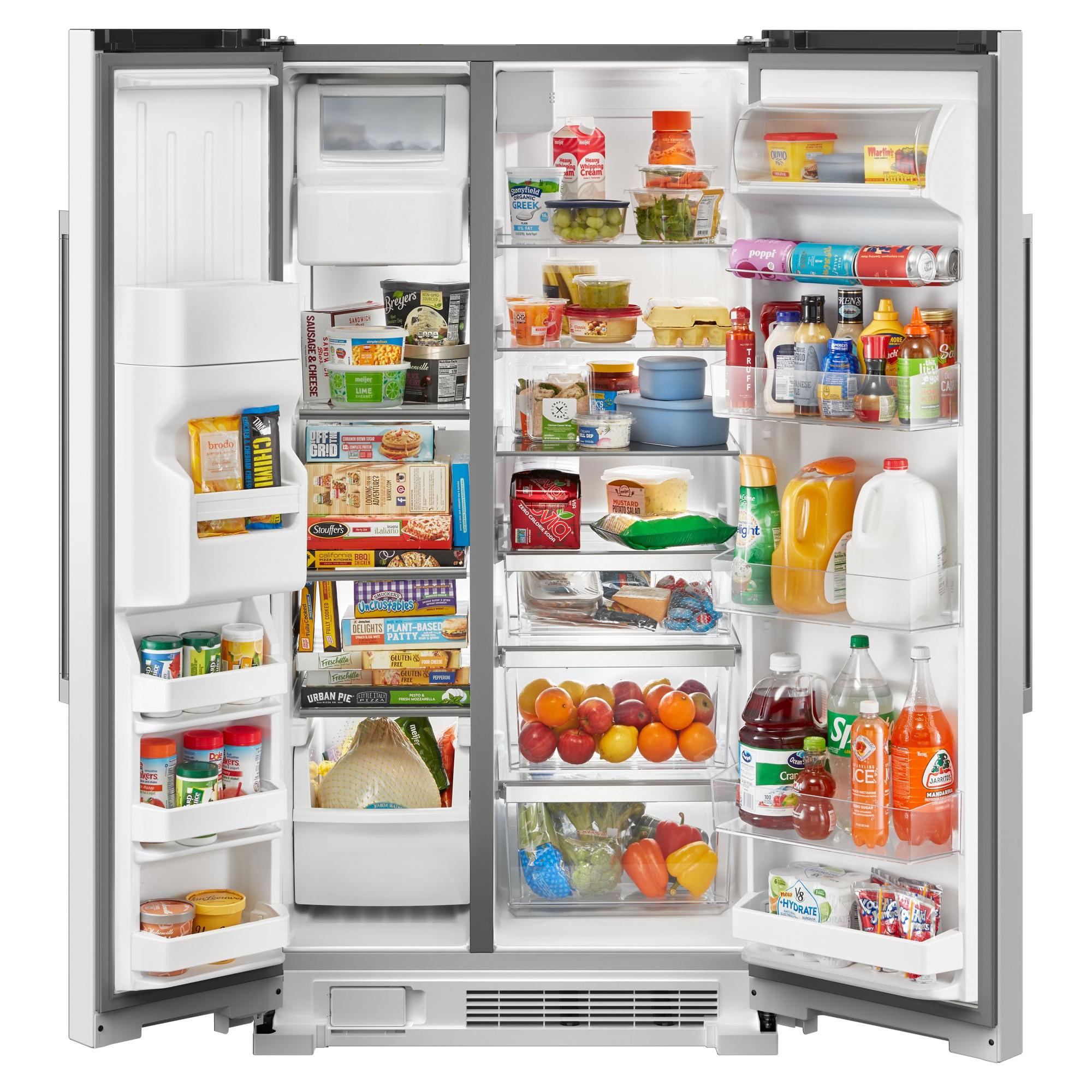 Maytag 36 in. 25 cu. ft. Side-by-Side Refrigerator MRSF4036PW IMAGE 3