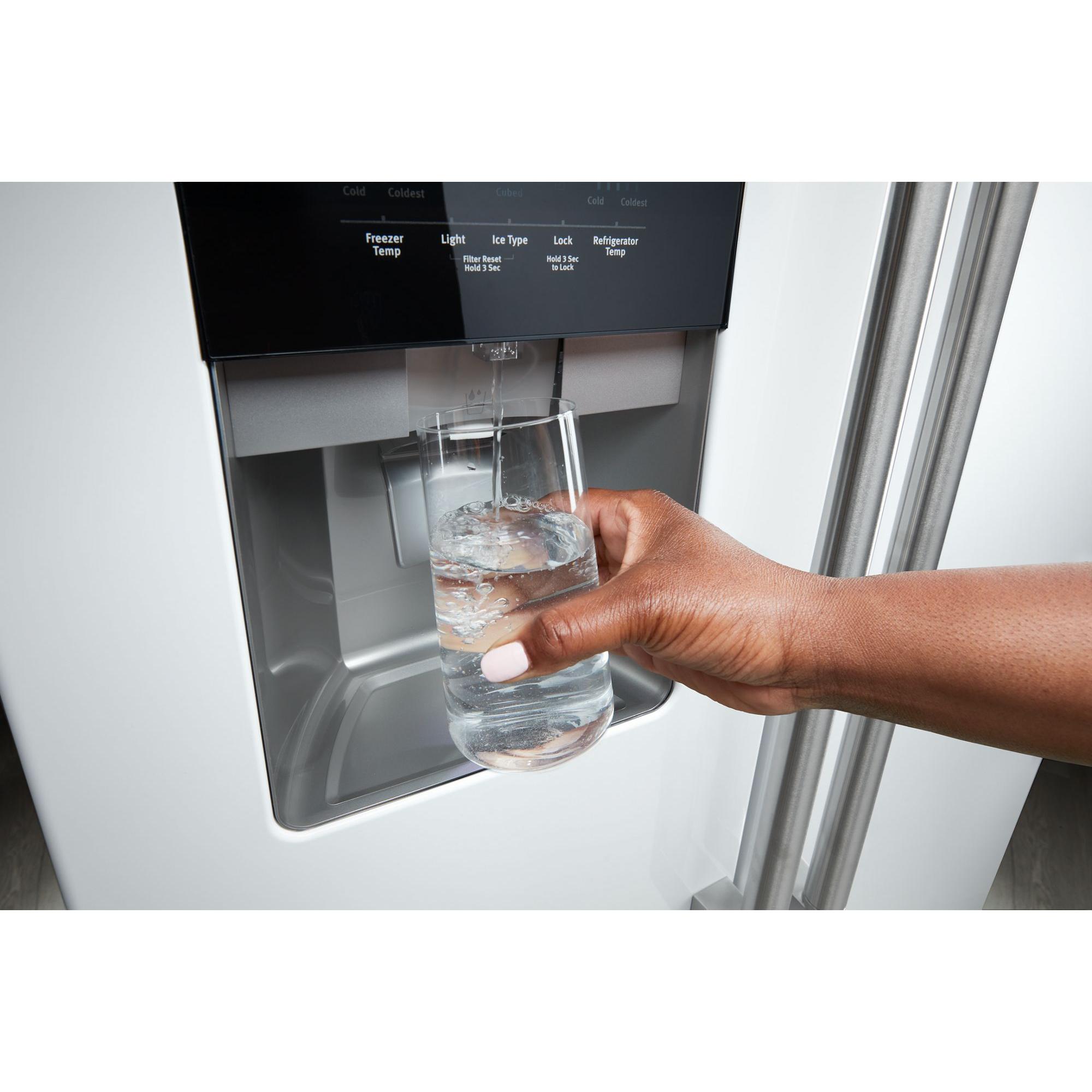 Maytag 36 in. 25 cu. ft. Side-by-Side Refrigerator MRSF4036PW IMAGE 8