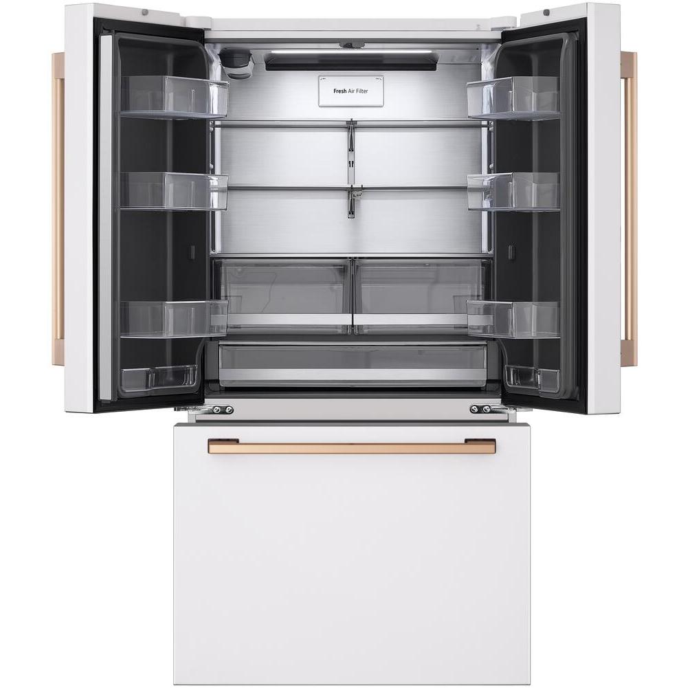 LG Studio 36-inch, 26.5 cu. ft. Counter-Depth French 3-Door Refrigerator with ThinQ® Technology SRFB27W3 IMAGE 3