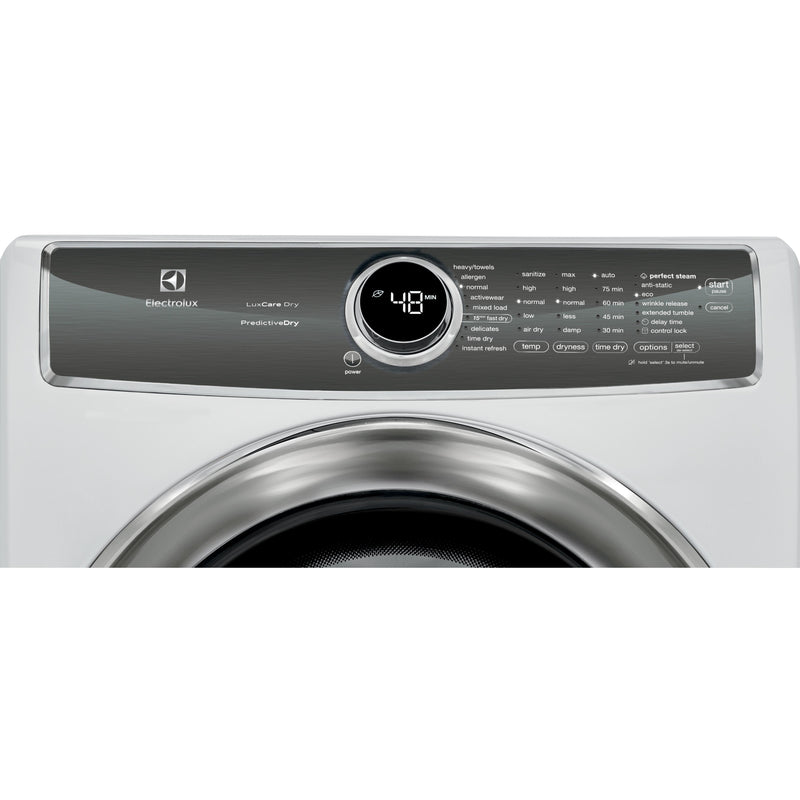 Electrolux 8.0 cu.ft. Electric Dryer with  Perfect Steam™ EFMC627UIWSP IMAGE 2
