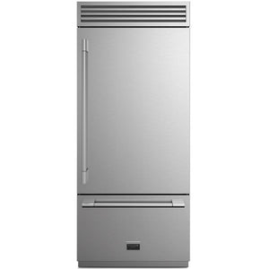 Fulgor Milano 36-inch, 18.5 cu. ft. Bottom Freezer Refrigerator F7PBM36S1RSP IMAGE 1