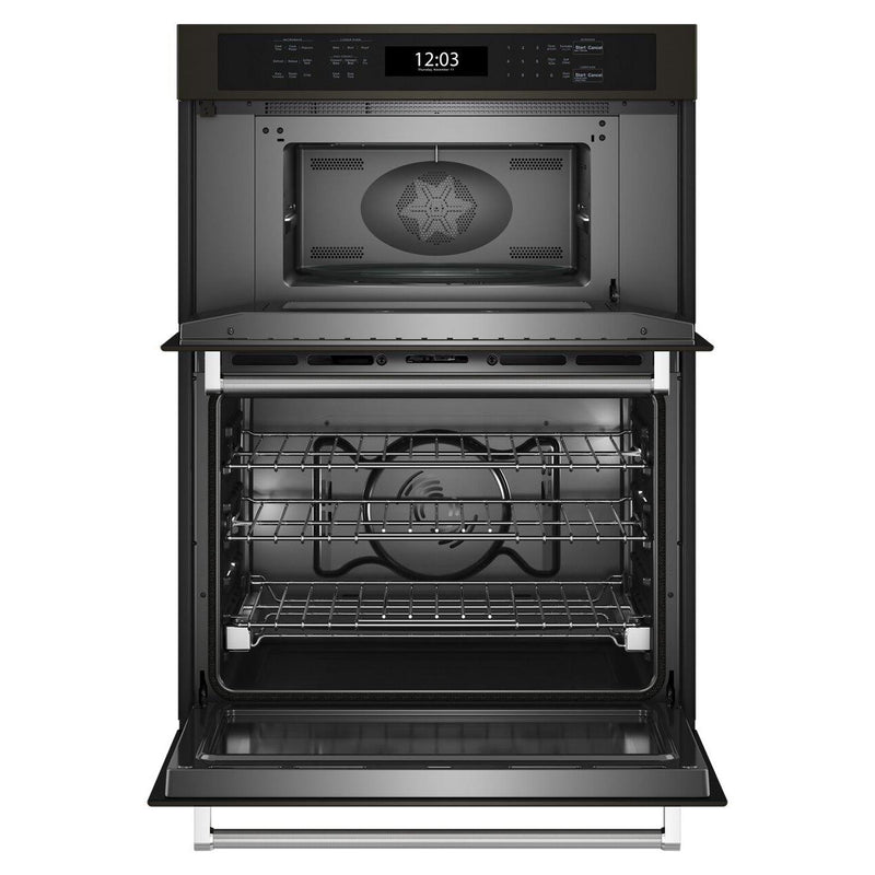 KitchenAid 27-inch, 5.7 cu. ft. Built-in Combination Wall Oven with Microwave with Air Fry KOEC527PBS IMAGE 2