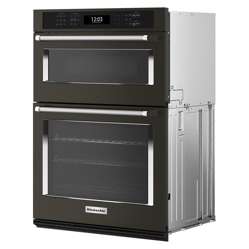 KitchenAid 27-inch, 5.7 cu. ft. Built-in Combination Wall Oven with Microwave with Air Fry KOEC527PBS IMAGE 4