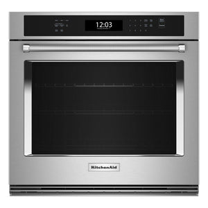 KitchenAid 27-inch, 4.3 cu. ft. Built-in Single Wall Oven with Air Fry KOES527PSS IMAGE 1
