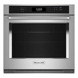 KitchenAid 27-inch, 4.3 cu. ft. Built-in Single Wall Oven with Air Fry KOES527PSS IMAGE 1