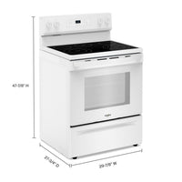 Whirlpool 30-inch Freestanding Electric Range YWFES3330RW IMAGE 11