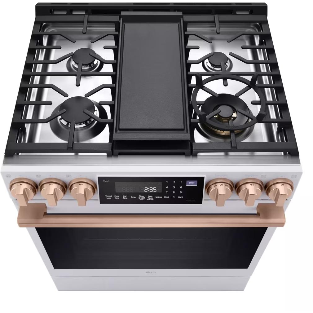 LG Studio 30-inch Slide-in Gas Range with Convection Technology LSGS6338N IMAGE 7