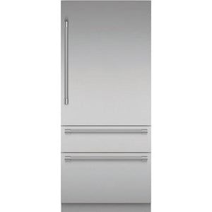 Thermador 36-inch, 19 cu. ft. Built-in Bottom Freezer Refrigerator with Home Connect T36BB120SS IMAGE 1