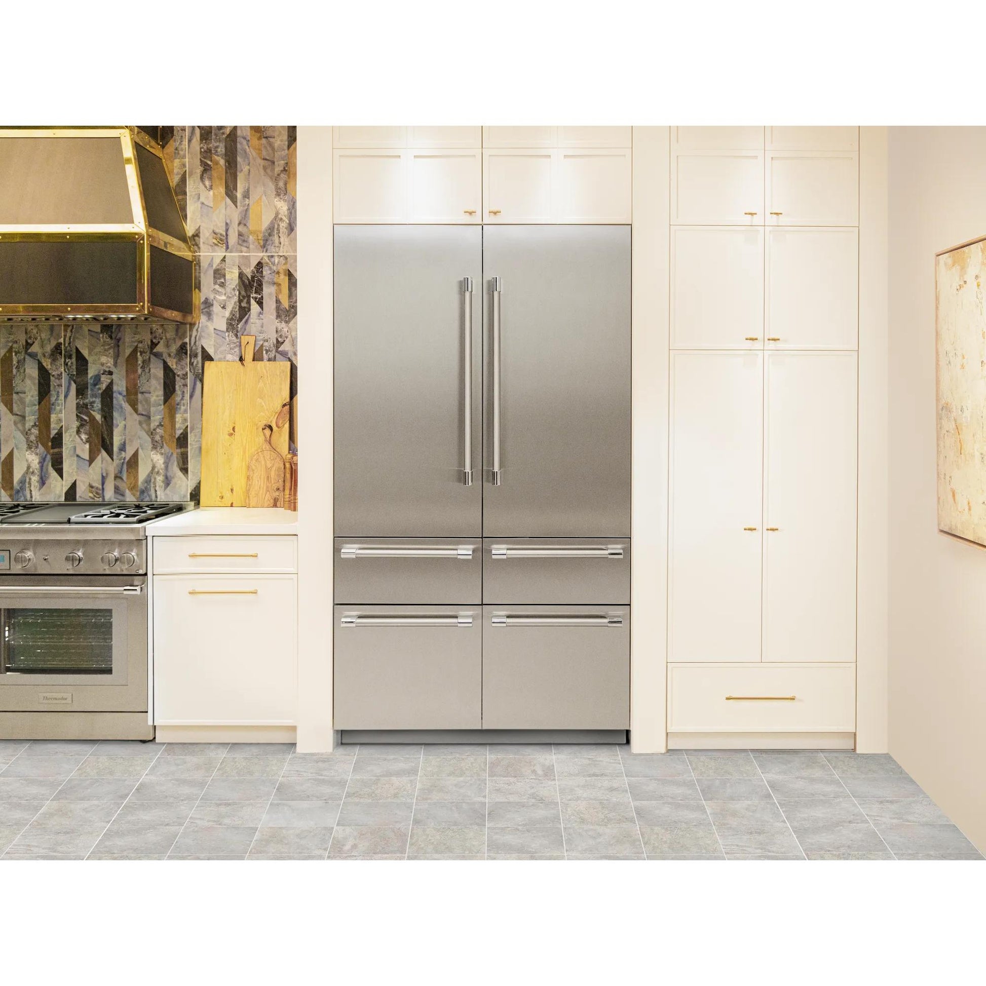 Thermador 48-inch, 26.7 cu. ft. Built-in French 6-Door Refrigerator with Home Connect T48BT120NS IMAGE 6