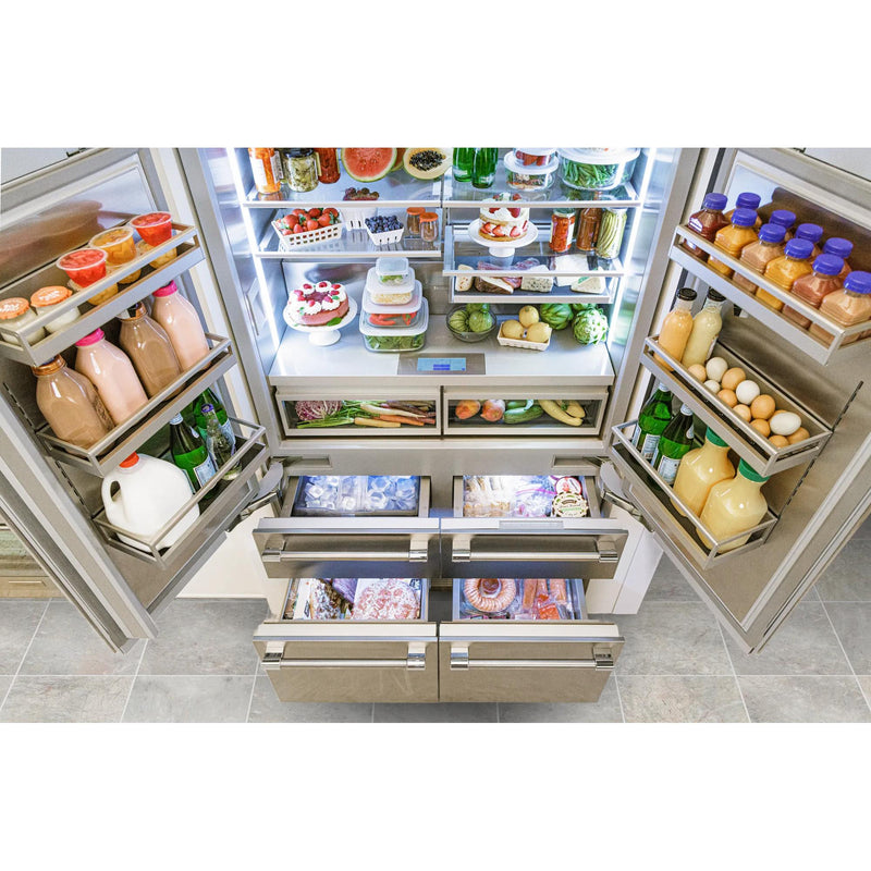 Thermador 48-inch, 26.7 cu. ft. Built-in French 6-Door Refrigerator with Home Connect T48BT120NS IMAGE 9