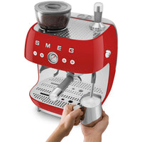 Smeg Retro-Style Manual Espresso Coffee Machine EGF03RDUS IMAGE 7