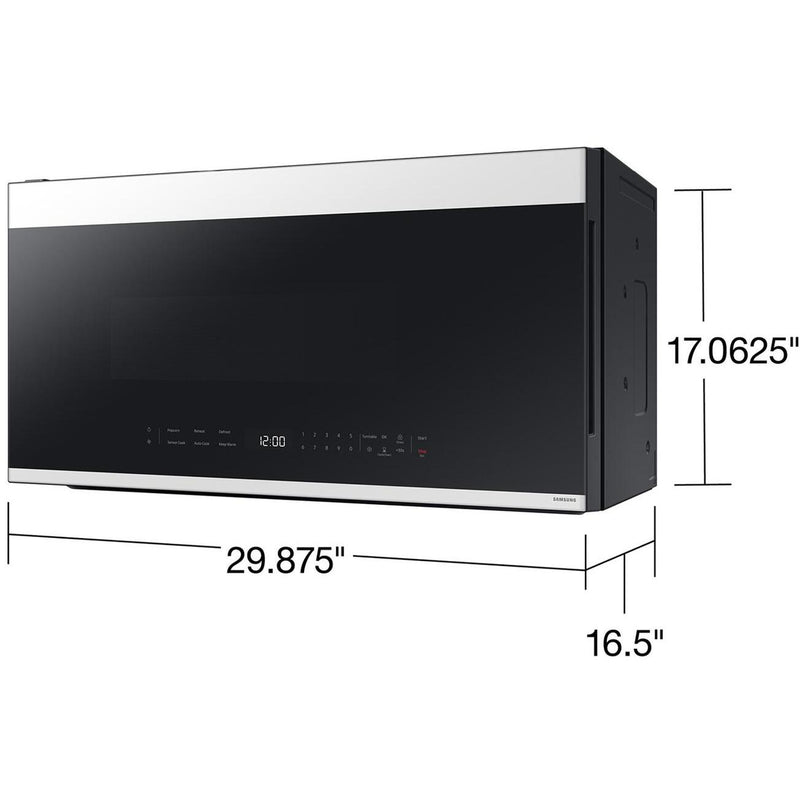 Samsung Bespoke Smart 30-inch, 2.1 cu. ft. Over-the-Range Microwave ME21DB650012/AC IMAGE 7