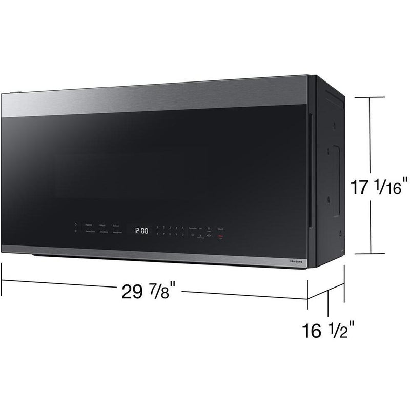 Samsung Bespoke Smart 30-inch, 2.1 cu. ft. Over-the-Range Microwave ME21DG6500SR/AC IMAGE 5