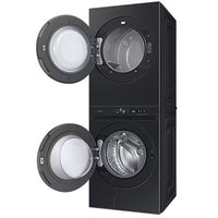 Samsung Bespoke 5.3 cu. ft. Stacked Washer/Dryer Electric Laundry Center Hub with Auto Dispenser WH46DBH550EVAC IMAGE 4