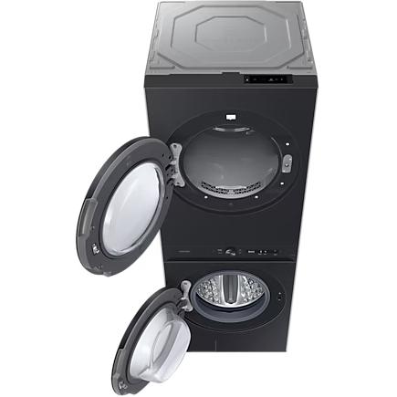 Samsung Bespoke 5.3 cu. ft. Stacked Washer/Dryer Electric Laundry Center Hub with Auto Dispenser WH46DBH550EVAC IMAGE 9