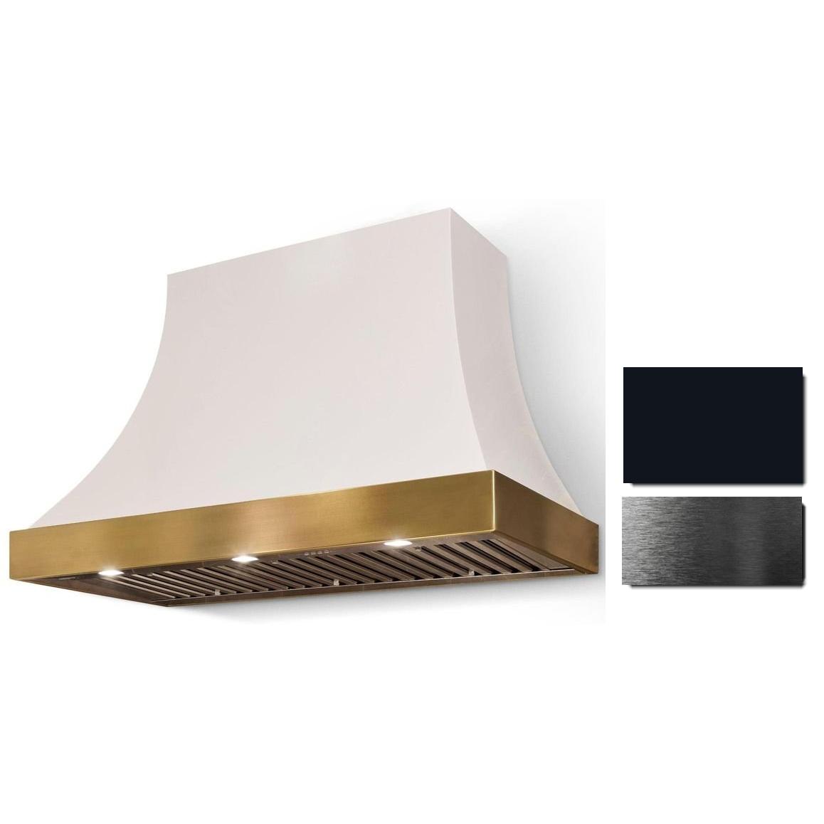 La Cornue 36-inch Cornufé Cascade Series Wall Mount Hood CH3630CACBLKPC IMAGE 1