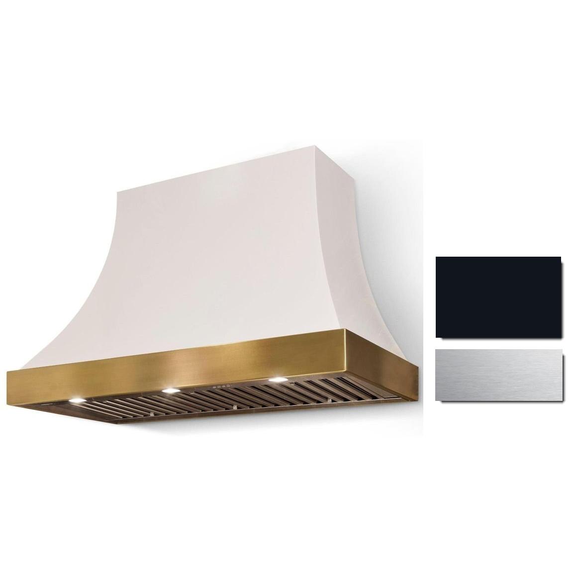 La Cornue 36-inch Cornufé Cascade Series Wall Mount Hood CH3630CACBLKSC IMAGE 1