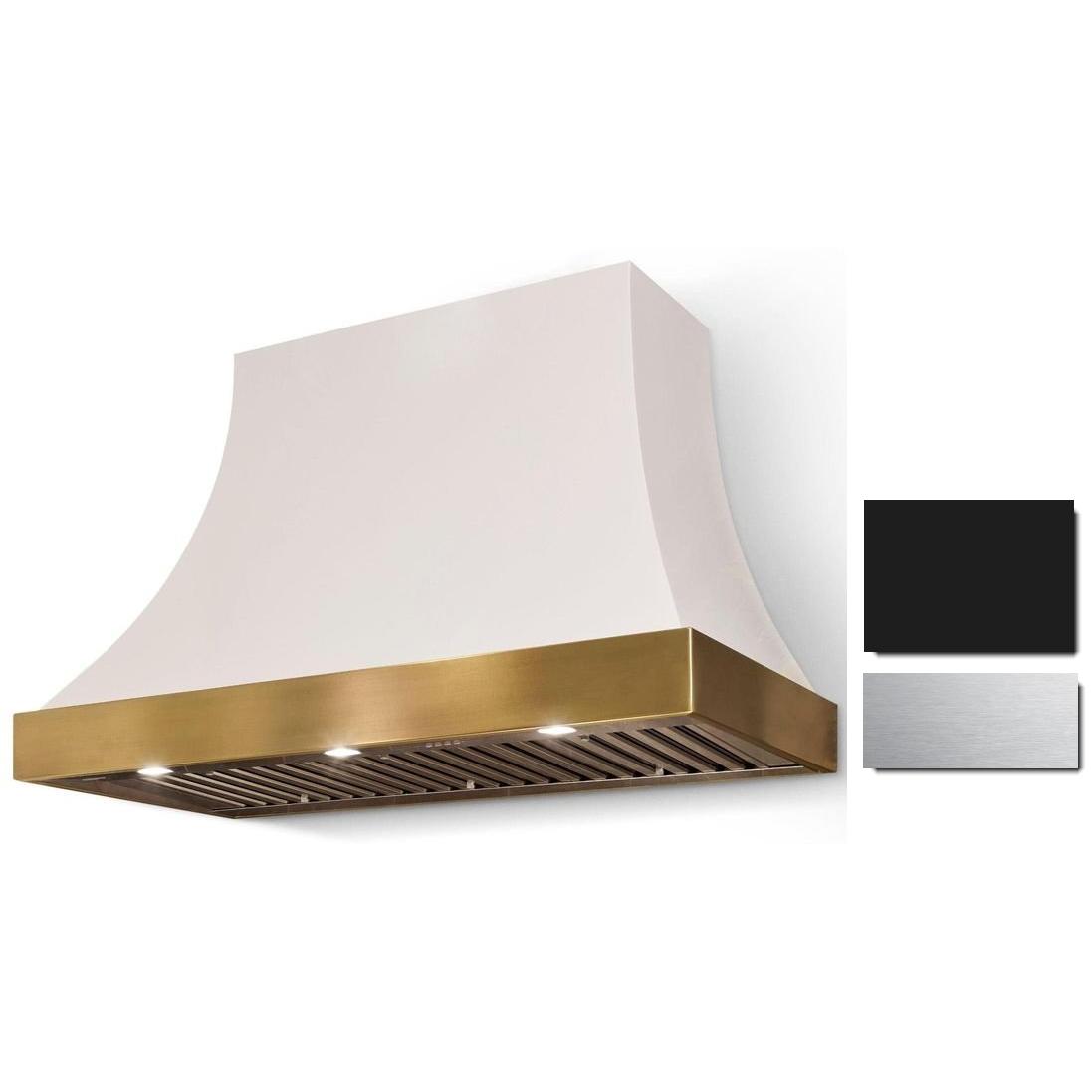 La Cornue 36-inch Cornufé Cascade Series Wall Mount Hood CH3630CACMBLSC IMAGE 1