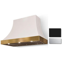 La Cornue 36-inch Cornufé Cascade Series Wall Mount Hood CH3630CACMBLSC IMAGE 1