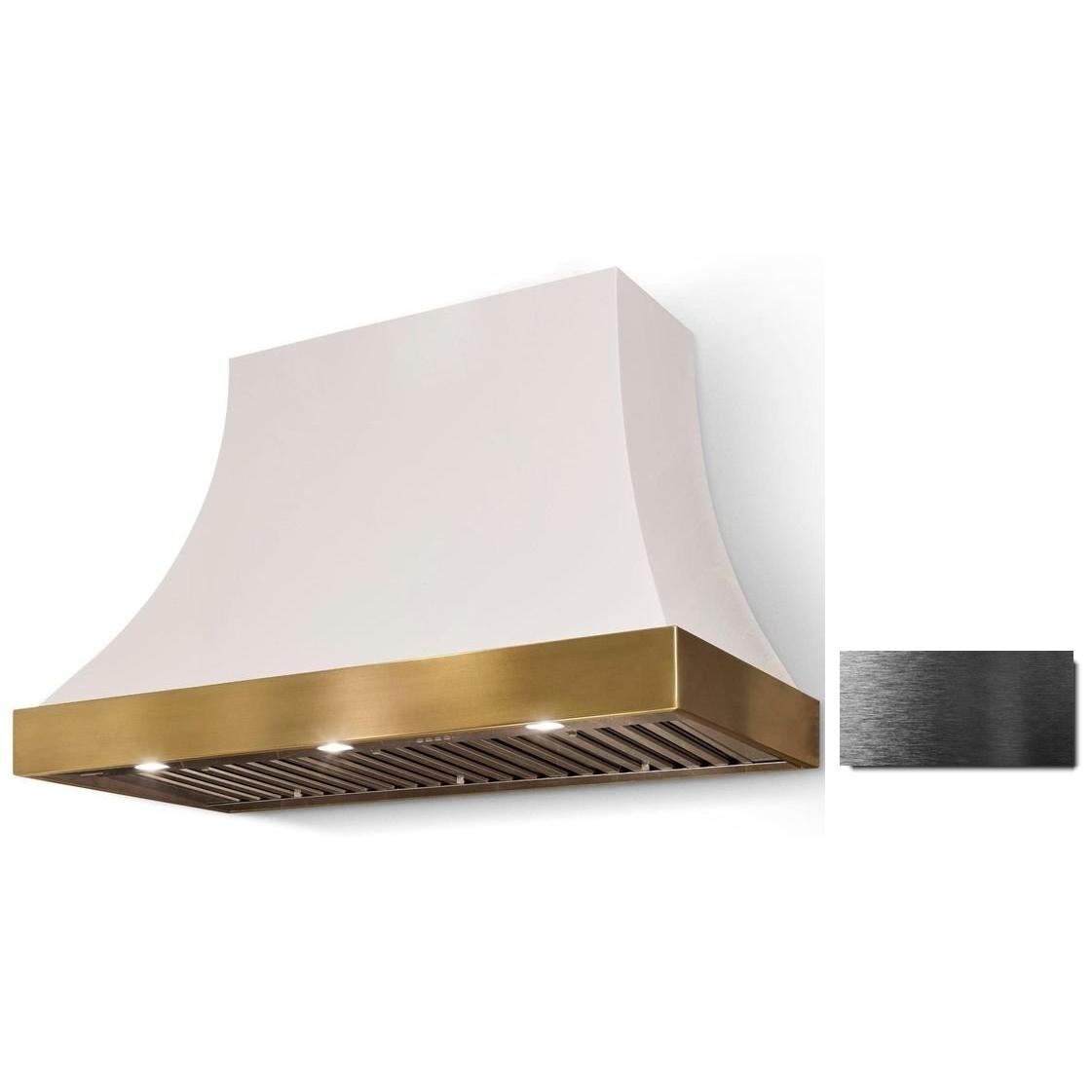 La Cornue 36-inch Cornufé Cascade Series Wall Mount Hood CH3630CACPWHPC IMAGE 1