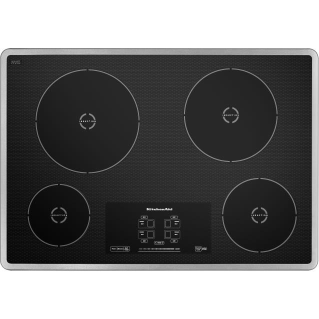 KitchenAid 30-inch Built-in Induction Cooktop KICU500XSSSP IMAGE 2