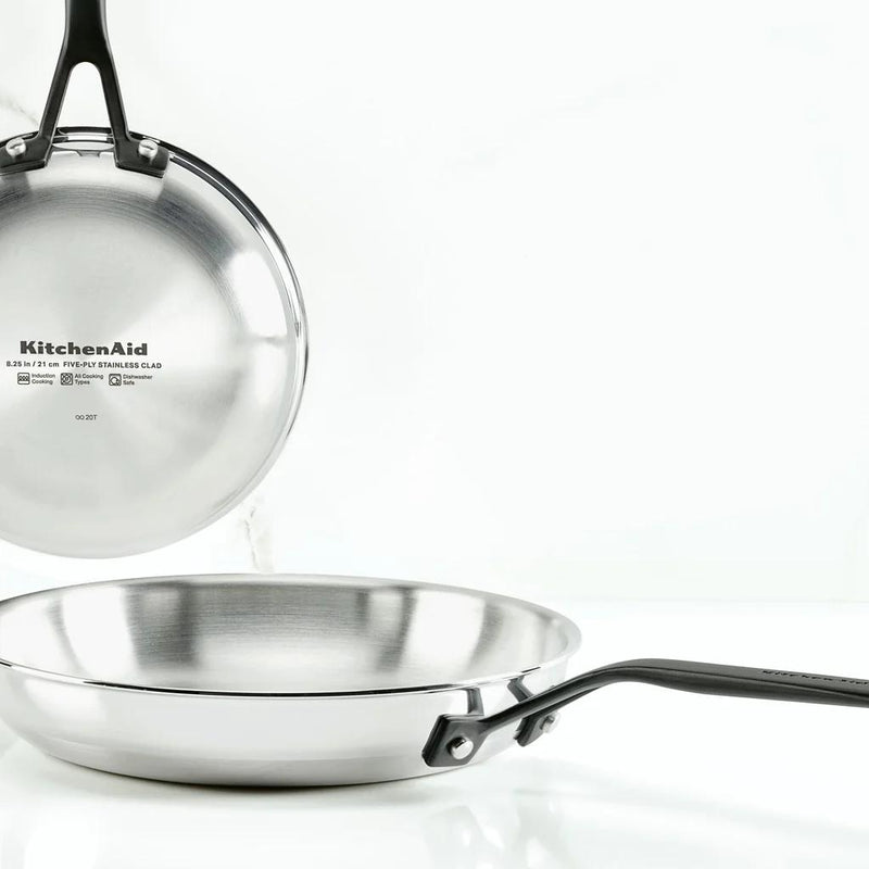 KitchenAid 5-Ply Clad Frying Pan Set - 2-piece 30051-TF05 IMAGE 1