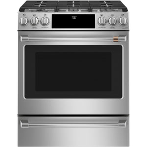 Café 30-inch Slide-in Gas Range with Convection Technology CCGS700P2MS1SP IMAGE 1