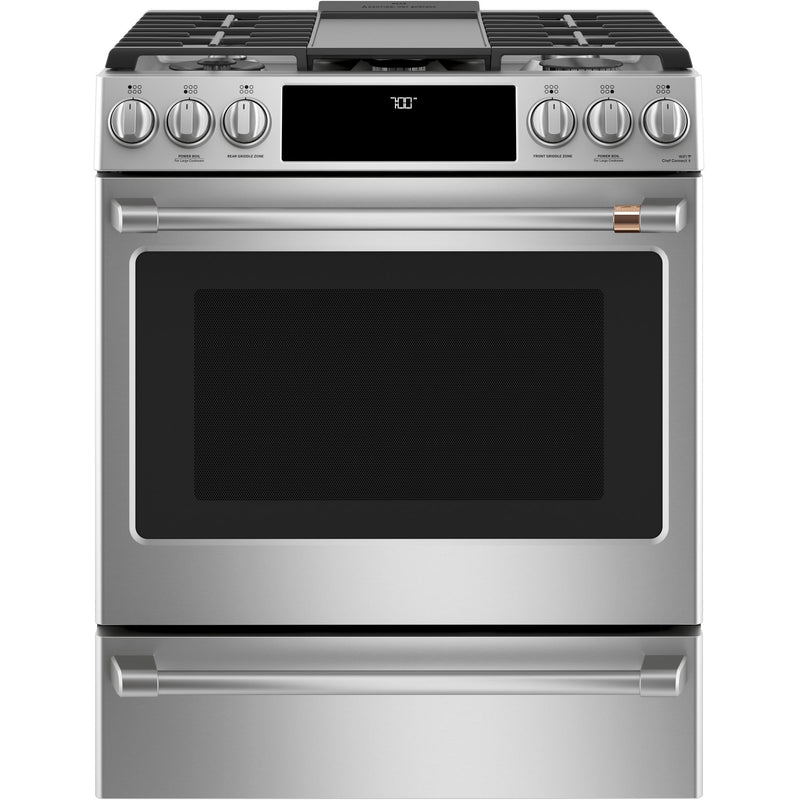 Café 30-inch Slide-in Gas Range with Convection Technology CCGS700P2MS1SP IMAGE 2