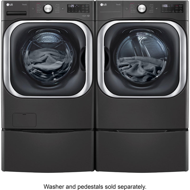 LG 9.0 Cu. Ft. Electric Dryer with Steam and Built-In Intelligence DLEX8900BSP IMAGE 12